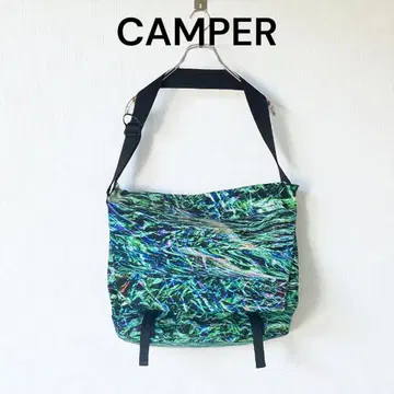 새상품급 CAMPER 캠퍼 사선 숄더백 L 다크 그린