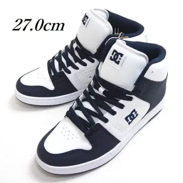 새상품 DC SHOES 만테카 4 하이컷 스니커즈 네이비/화이트 27cm