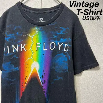[ US 규격 ] 레어 PINK FLOYD 프린트 티셔츠 블랙 S