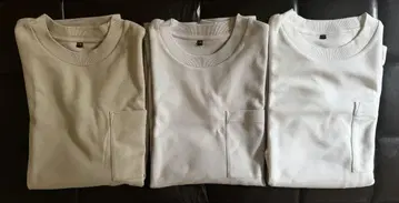 무인양품 이중 짜임 빅 실루엣 T셔츠 L-XL 3세트