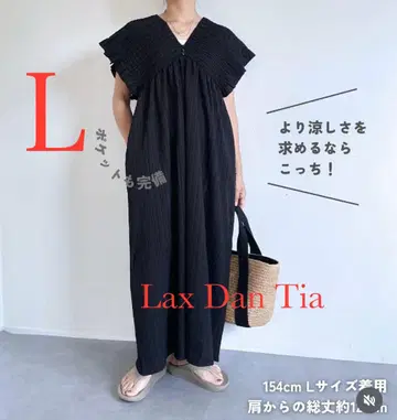 시마무라 Lax Dan Tia 셔링 원피스 블랙 사이즈 L