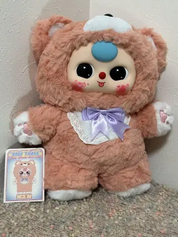 Baby three V4 400% 인기 곰돌이 복숭아색