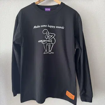 PeeTee (피티) 'GUITER GUY L/S TEE' 블랙