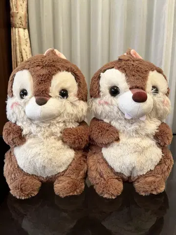칩 & 데일 Aimery BIG 봉제 인형 2개 세트