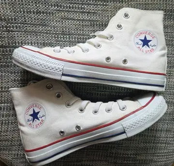 CONVERSE ALL STAR 화이트 하이컷 스니커즈