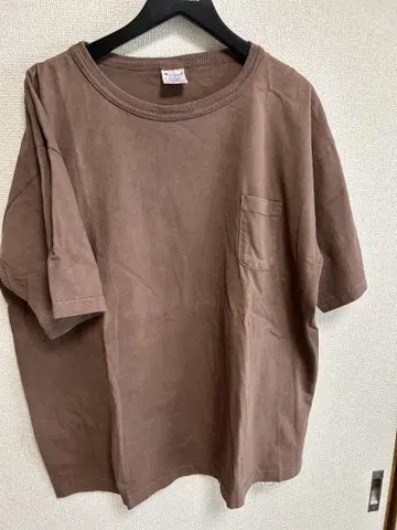 Champion 1011 브라운 티셔츠 X-Large