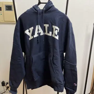 새상품 Champion Yale 후드티 L 네이비