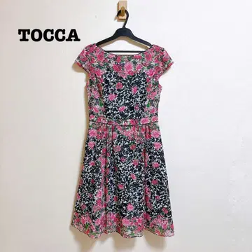 TOCCA 플라워 프린트 원피스 프렌치 슬리브