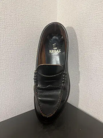 REGAL 블랙 가죽 로퍼