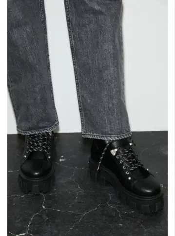moussy 마우지 레이스업 트레킹 부츠 블랙