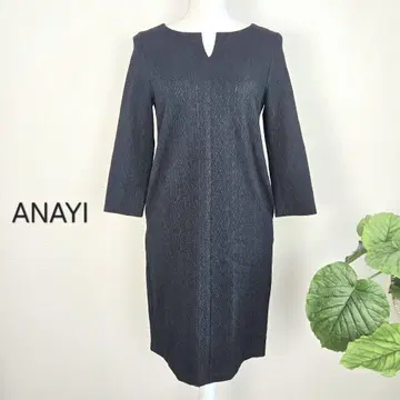 ANAYI 아나이 원피스 38 스키퍼 자카드 포멀 긴팔