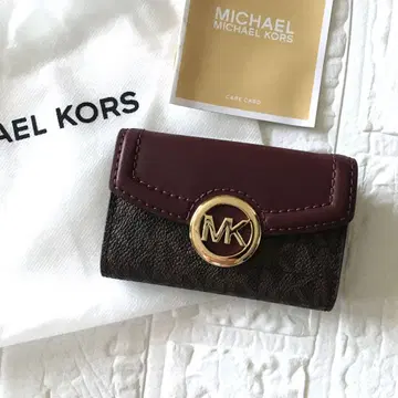 새상품 마이클코어스 MICHEAL KORS 브라운 와인 키케이스