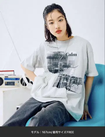 LEPSIM 절개 리메이크풍 로고 티셔츠