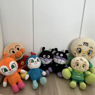 호빵맨 봉제 인형 세트