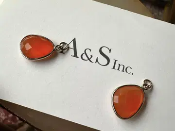 agete K10 silver 카넬리안 참