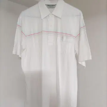 grand slam 화이트 피케 셔츠