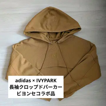 [ 레어 ] adidas IVY PARK 긴팔 크롭 후드티 아디다스