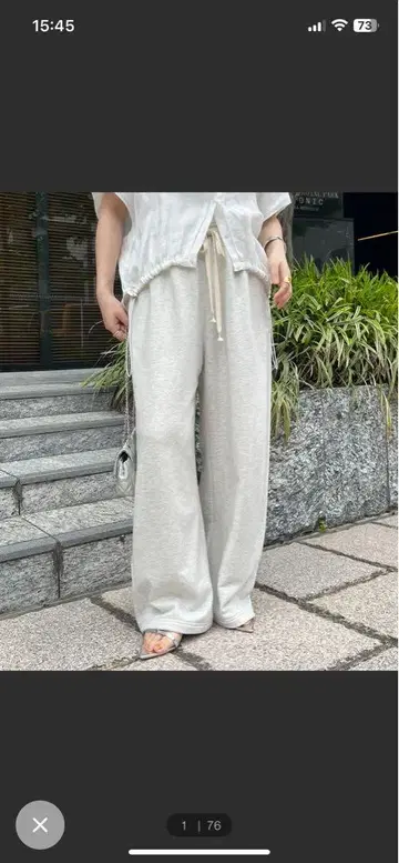 새상품급 DouDou 드로스트 스웨트 팬츠 36 사이즈