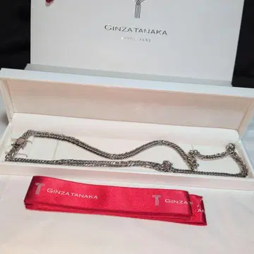 GINZA TANAKA 순플라티나 목걸이 트리플 12면 컷 60cm