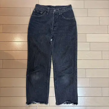 80년대 USA Levi's 26501 블랙 데님