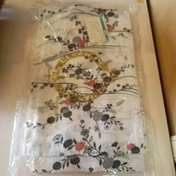 꽃무늬 화이트 유카타 미사용