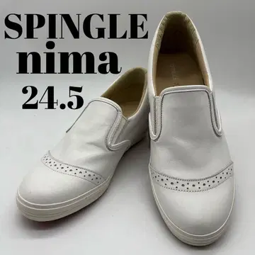 SPINGLE nima 스핑글 니마 윙팁 가죽 슬립온