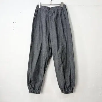 Y111) NARU(나루) 썸머 무라 데님 조거 팬츠 블랙