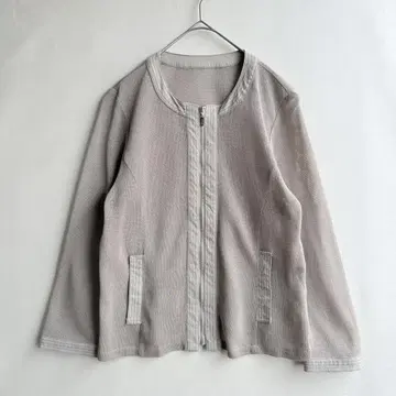 새상품급 HIROKO BIS 여성용 시어 노카라 자켓 11 L