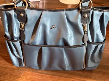 Kitamura2 블루 나일론 토트백