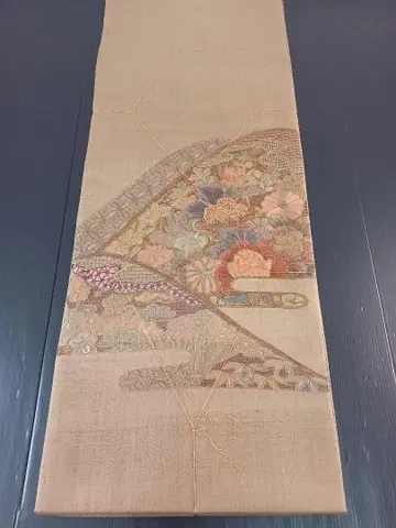 [오타이코 문양] 후쿠로 오비 미사용 새상품 길이 측정 불가 O-875