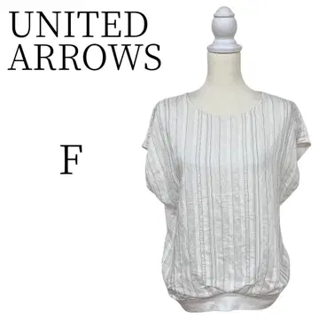 새상품급 UNITED ARROWS 화이트 반팔 티셔츠 F