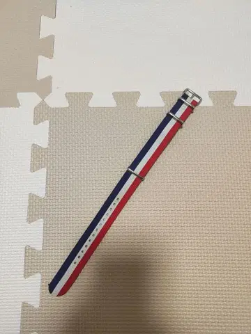 트리콜로르 패턴 프랑스 나일론 NATO 시계 밴드 20mm