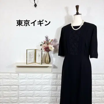 도쿄 이긴 원피스 블랙 포멀 여름용 예복 상복 11호 사이즈 고급