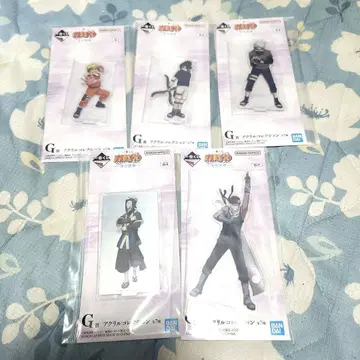 제일복권 NARUTO 파도의 나라 편 G상 아크릴 컬렉션 5종 세트