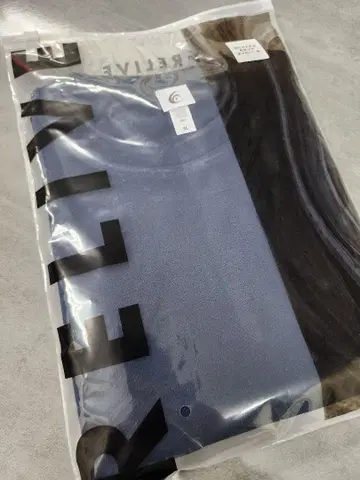 리라이브 셔츠 라운드넥 폴리에스테르 네이비 (남녀 공용) 3L