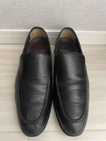 REGAL 블랙 가죽 가죽 신발 24.5cm