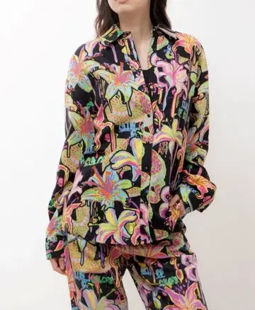 Desigual x maria escote 오버 사이즈 셔츠 S 사이즈