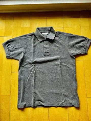 LACOSTE 그레이 피케 셔츠 사이즈 3