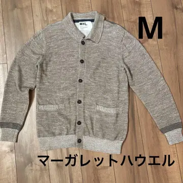 택 없음 미사용 MHL 마가렛호웰 울 코튼 니트 가디건 M