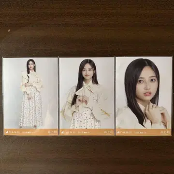 이노우에 나기 브로마이드 빅 보타이 블라우스
