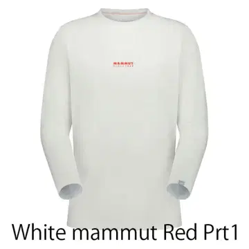 일본 M 마무트 롱 슬리브 Logo Print 화이트 1016-01030