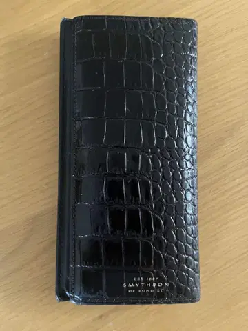 SMYTHSON 크로커다일풍 장지갑