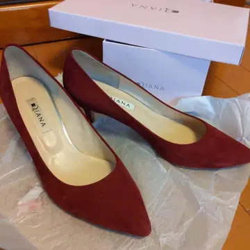 DIANA 레드 하이힐 펌프스 24.5cm