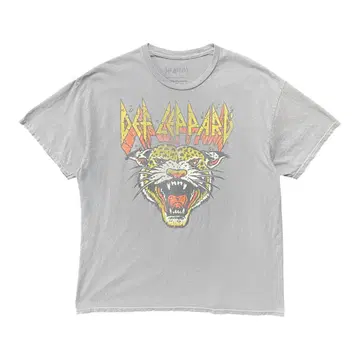 구제 의류 디플레파드 Def Leppard T셔츠 락 T셔츠 밴드 T