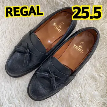 새상품급 REGAL 블랙 태슬 로퍼 25.5