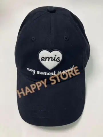 미사용 emis 하트 자수 야구 모자