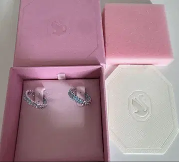 Swarovski Matrix 후프 귀걸이 와타나베 쇼타 스노와 숏피