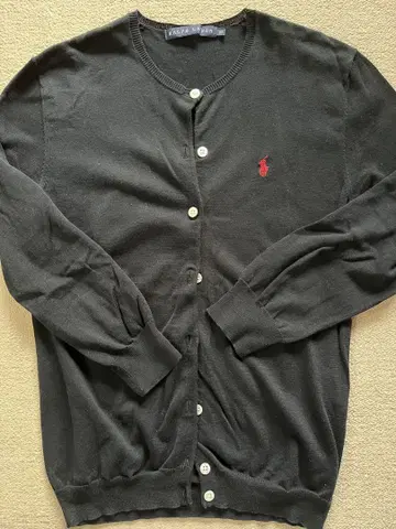 Ralph Lauren 블랙 가디건 7부 소매 M 사이즈