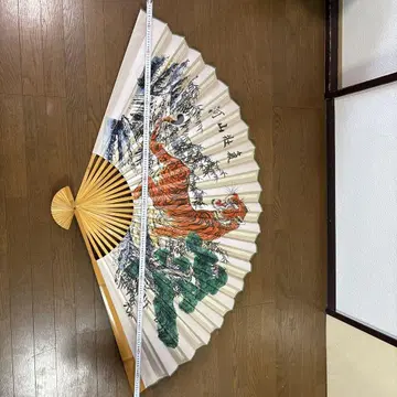 호랑이 그림의 일본풍 부채