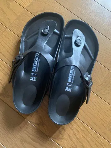 [새상품급] BIRKENSTOCK 기제 블랙 24.5cm